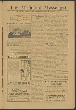 The Mainland Messenger (Dickinson, Tex.), Vol. 1, No. 13, Ed. 1 Wednesday, October 1, 1913