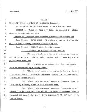 79th Texas Legislature, Regular Session, Senate Bill 335, Chapter 699