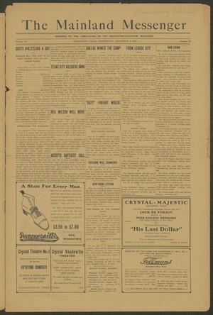 The Mainland Messenger (Dickinson, Tex.), Vol. 3, No. 22, Ed. 1 Wednesday, December 2, 1914