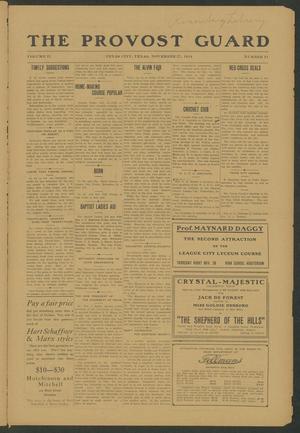 The Provost Guard (Texas City, Tex.), Vol. 2, No. 21, Ed. 1 Friday, November 27, 1914