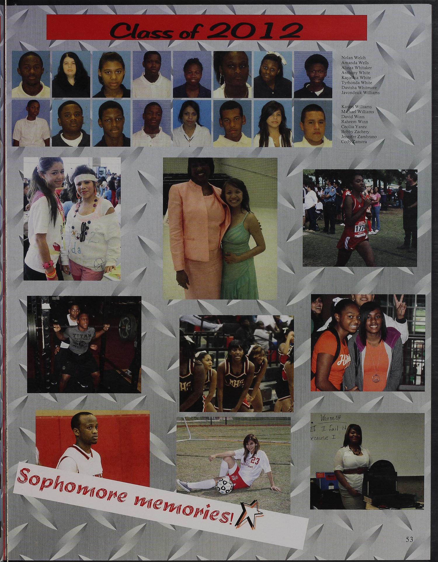 Titanium, Yearbook of Memorial High School, 2010
                                                
                                                    53
                                                