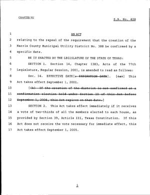 79th Texas Legislature, Regular Session, Senate Bill 428, Chapter 301
