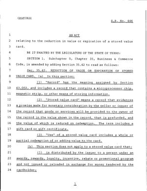 79th Texas Legislature, Regular Session, Senate Bill 446, Chapter 81