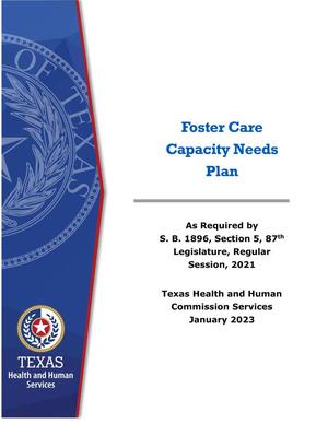 Primary view of object titled 'Foster Care Capacity Needs Plan'.