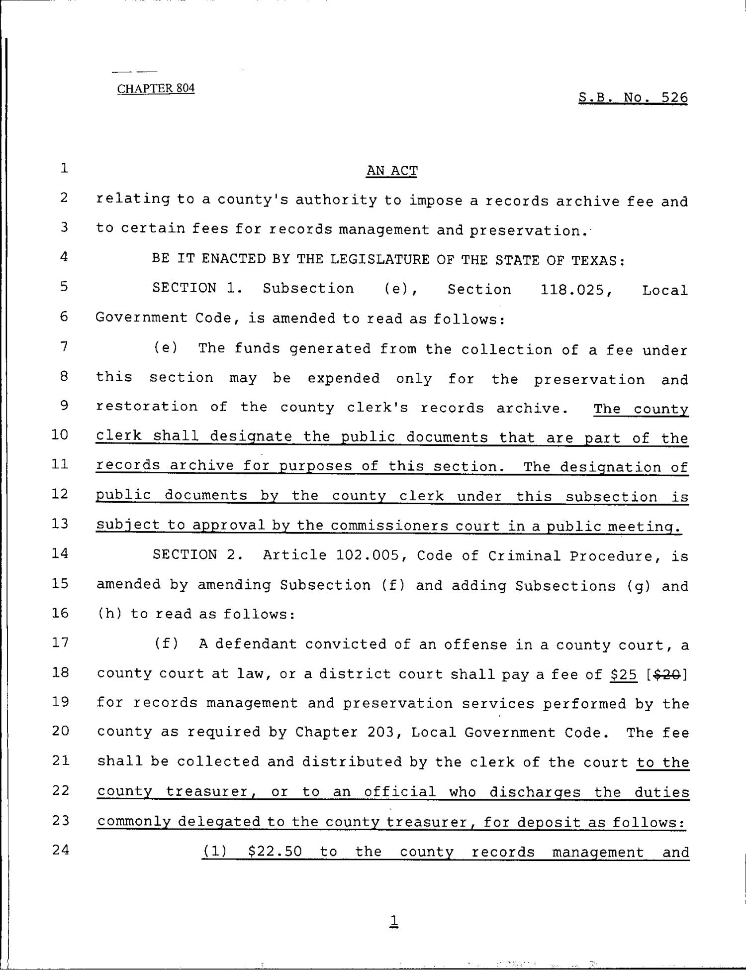 79th Texas Legislature, Regular Session, Senate Bill 526, Chapter 804
                                                
                                                    [Sequence #]: 1 of 6
                                                