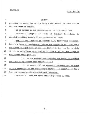 79th Texas Legislature, Regular Session, Senate Bill 56, Chapter 671