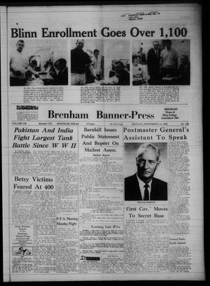 Primary view of object titled 'Brenham Banner-Press (Brenham, Tex.), Vol. 100, No. 182, Ed. 1 Monday, September 13, 1965'.