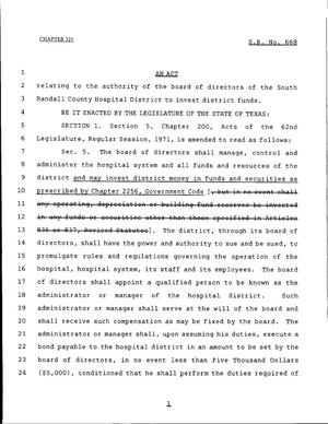79th Texas Legislature, Regular Session, Senate Bill 668, Chapter 321