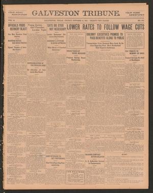 Primary view of object titled 'Galveston Tribune. (Galveston, Tex.), Vol. 41, No. 276, Ed. 1 Friday, October 14, 1921'.