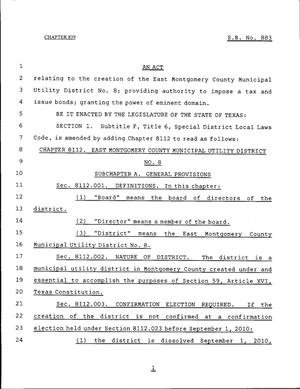 79th Texas Legislature, Regular Session, Senate Bill 883, Chapter 839