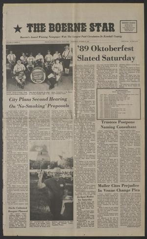 The Boerne Star (Boerne, Tex.), Vol. 85, No. 44, Ed. 1 Wednesday, October 18, 1989