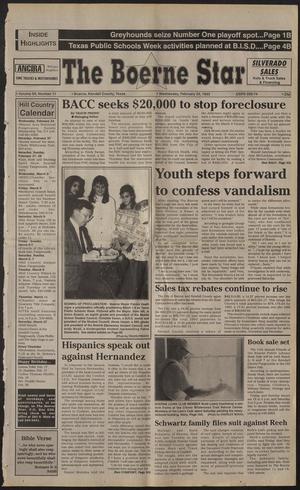 The Boerne Star (Boerne, Tex.), Vol. 89, No. 11, Ed. 1 Wednesday, February 24, 1993