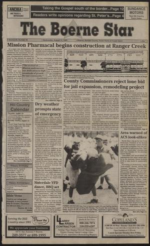 The Boerne Star (Boerne, Tex.), Vol. 89, No. 35, Ed. 1 Wednesday, August 11, 1993