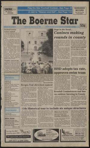 The Boerne Star (Boerne, Tex.), Vol. 89, No. 41, Ed. 1 Wednesday, September 22, 1993