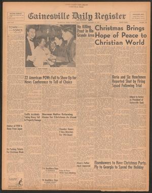 Gainesville Daily Register and Messenger (Gainesville, Tex.), Vol. 64, No. 100, Ed. 1 Thursday, December 24, 1953