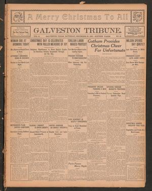 Primary view of object titled 'Galveston Tribune. (Galveston, Tex.), Vol. 41, No. 25, Ed. 1 Saturday, December 25, 1920'.