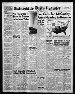 Gainesville Daily Register and Messenger (Gainesville, Tex.), Vol. 64, No. 225, Ed. 1 Wednesday, May 19, 1954