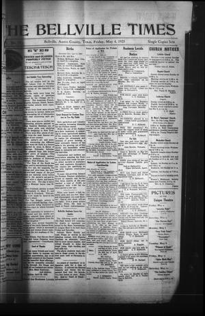 Primary view of object titled 'The Bellville Times (Bellville, Tex.), Vol. [45], No. 18, Ed. 1 Friday, May 4, 1923'.