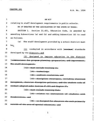 78th Texas Legislature, Regular Session, House Bill 1024, Chapter 495