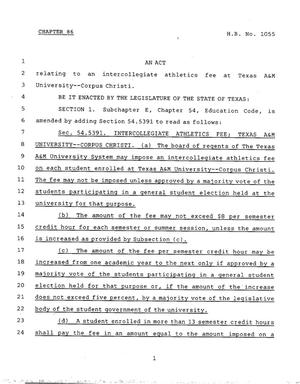78th Texas Legislature, Regular Session, House Bill 1055, Chapter 86