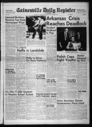 Primary view of object titled 'Gainesville Daily Register and Messenger (Gainesville, Tex.), Vol. 68, No. 31, Ed. 1 Friday, October 4, 1957'.