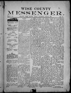 Wise County Messenger. (Decatur, Tex.), No. 126, Ed. 1 Saturday, June 25, 1887