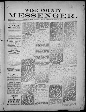Wise County Messenger. (Decatur, Tex.), No. 131, Ed. 1 Saturday, July 30, 1887