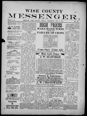 Wise County Messenger. (Decatur, Tex.), No. 144, Ed. 1 Saturday, November 5, 1887