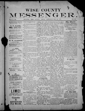 Wise County Messenger. (Decatur, Tex.), No. 152, Ed. 1 Saturday, December 24, 1887