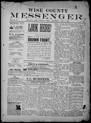 Wise County Messenger. (Decatur, Tex.), No. 195, Ed. 1 Saturday, November 3, 1888