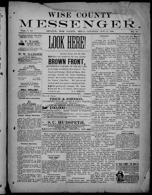 Wise County Messenger. (Decatur, Tex.), No. 197, Ed. 1 Saturday, November 17, 1888