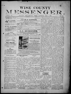 Wise County Messenger. (Decatur, Tex.), No. 199, Ed. 1 Saturday, December 1, 1888