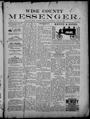 Primary view of object titled 'Wise County Messenger. (Decatur, Tex.), No. 224, Ed. 1 Saturday, May 25, 1889'.