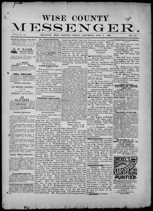 Wise County Messenger. (Decatur, Tex.), No. 234, Ed. 1 Saturday, August 3, 1889