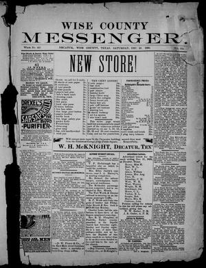 Wise County Messenger. (Decatur, Tex.), No. 254, Ed. 1 Saturday, December 28, 1889