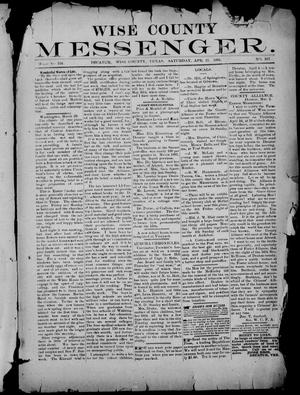 Wise County Messenger. (Decatur, Tex.), No. 317, Ed. 1 Saturday, April 11, 1891