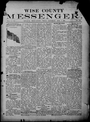 Wise County Messenger. (Decatur, Tex.), No. 346, Ed. 1 Saturday, November 7, 1891