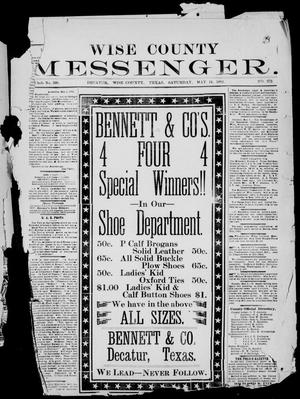 Wise County Messenger. (Decatur, Tex.), No. 372, Ed. 1 Saturday, May 14, 1892