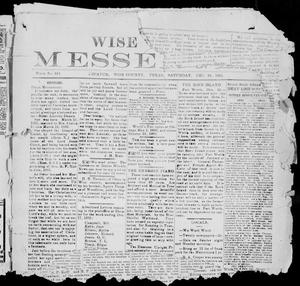 Wise County Messenger. (Decatur, Tex.), No. 403, Ed. 1 Saturday, December 24, 1892