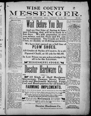 Wise County Messenger. (Decatur, Tex.), No. 423, Ed. 1 Saturday, May 20, 1893