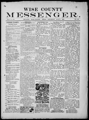 Wise County Messenger. (Decatur, Tex.), No. 429, Ed. 1 Saturday, July 1, 1893