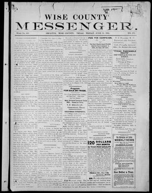 Wise County Messenger. (Decatur, Tex.), No. 479, Ed. 1 Friday, June 15, 1894