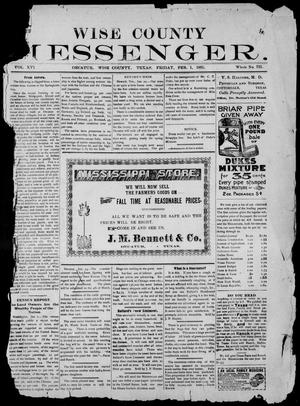 Wise County Messenger. (Decatur, Tex.), Vol. 16, No. 721, Ed. 1 Friday, February 1, 1895