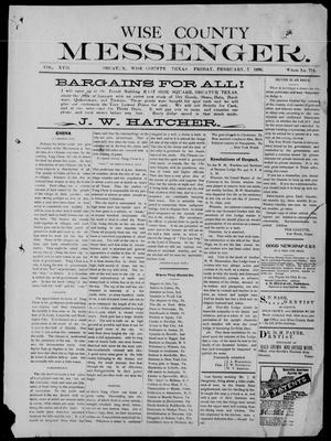Wise County Messenger. (Decatur, Tex.), Vol. 17, No. 774, Ed. 1 Friday, February 7, 1896