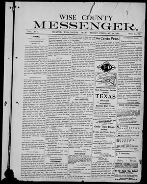 Wise County Messenger. (Decatur, Tex.), Vol. 17, No. 777, Ed. 1 Friday, February 28, 1896