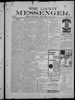 Wise County Messenger. (Decatur, Tex.), Vol. 18, No. 827, Ed. 1 Friday, February 19, 1897