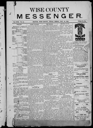 Wise County Messenger. (Decatur, Tex.), Vol. 18, No. 841, Ed. 1 Friday, May 28, 1897