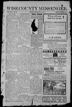 Wise County Messenger. (Decatur, Tex.), Vol. 23, No. 48, Ed. 1 Friday, November 7, 1902