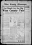 Newspaper: Wise County Messenger. (Decatur, Tex.), Vol. 33, No. 37, Ed. 1 Friday…