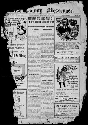 Wise County Messenger. (Decatur, Tex.), Vol. 37, No. 1, Ed. 1 Friday, January 7, 1916